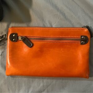 Shiraleah Orange Wristlet Clutch Bag